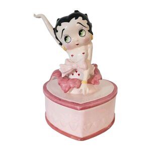 Vtg Betty Boop Music Trinket Box "I Want to Be Loved By You" Vandor